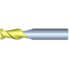 1" Diameter 2 Flute 1-1/2" Cut 4" Length 1" Round Shank Single End .030 Corner Radius ZrN ULTRA High Performance End Mills for Aluminum