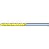 1/2" Diameter 3 Flute 3" Cut 6" Length 1/2" Round Shank Single End Ball Nose ZrN ULTRA High Performance End Mills for Aluminum