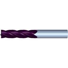 1/2" Diameter 4 Flute 2" Cut 4" Length 1/2" Round Shank Single End Square TiALN ULTRA High Performance End Mills