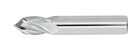 7/16" Diameter 4 Flute 1" Cut 2-3/4" Length 7/16" Round Shank Single End 90DEG Uncoated Carbide Drill/Mill
