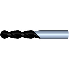 3/4" Diameter 2 Flute 2-1/4" Cut 5" Length 3/4" Round Shank Single End Ball Nose DLC ULTRA High Performance End Mills for Aluminum