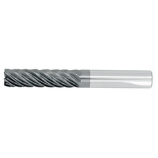 1" Diameter 7 Flute 2-5/8" Cut 5" Length 1" Round Shank Square HEM Chip Breaker High Efficiency Machining End Mills