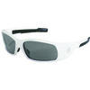 Safety Glasses - White Frame-Gray Lens - SR1 Style 