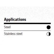 Cut Off Type 1 (Flat) 5 x 1/16(1.6mm) x 7/8 A46TZ for Steel & Stainless Steel Klingspor 187171 5" Cut Off Wheels