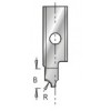3185025 Engraving Insert Knife Corner Round 1.6mm Radius 8mm Height Engraving Bits