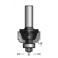 N4-A14 Flat Ogee Bit Type A 2 Flute 3/16" Radius 1/4" Shank A14 Blade Ogee Bits