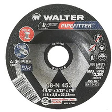 PIPEFITTER™ Grinding Wheel 4-1/2" x 3/32" 7/8" arbor Type 27 