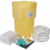 95-Gallon Economy Mobile Spill Kits - Oil Only Salvage Drum Overpack 95 US gal. Mobile      
