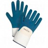 Heavyweight Nitrile Coated Safety Cuff Gloves X-Large (10) Non-Knit Cotton Nitrile Jersey     Synthetic Gloves