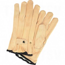 Grain Cowhide Ropers Fleece Lined Gloves Small Fleece Grain Cowhide Keystone      Leather Gloves