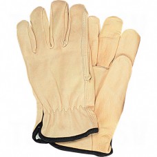 Grain Cowhide Drivers Fleece Lined Gloves Medium Fleece Grain Cowhide Keystone      Leather Gloves