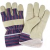 Grain Pigskin Fitters Cotton Fleece Lined Gloves Large Cotton Fleece Grain Pigskin Safety Starched     Leather Gloves