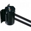 Wall Mount Barriers Steel Black Black White Blank 7' Screw Mount    Crowd Control Products