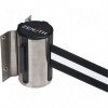 Wall Mount Barriers Steel Stainless Black White Blank 7' Screw Mount    Crowd Control Products