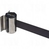 Wall Mount Barriers Steel Stainless Black Blank 12' Screw Mount    Crowd Control Products