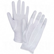 Parade/Waiter's Gloves Large Cotton Hemmed       Fabric Gloves