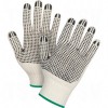 Natural Poly/Cotton Dotted Gloves X-Large Poly/Cotton Double Sided 7 Guage Natural     Fabric Gloves