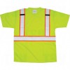 CSA Compliant T-Shirts High Visibility Lime-Green Silver Orange Polyester CSA Z96 Class 2, Level 2 2X-Large High Visibility Clothing