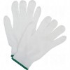 Polyester String Knit Gloves Medium Polyester Non-Coated 10 White     Fabric Gloves