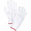 Poly/Nylon String Knit Gloves Large Polyester Non-Coated 10 White     Fabric Gloves