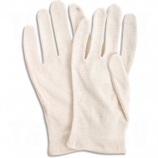 Poly/Cotton Inspection Gloves Men's Cotton Hemmed       Fabric Gloves