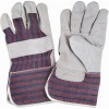 Split Cowhide Fitters Gloves Large Cotton Split Cowhide Gauntlet Starched     Leather Gloves