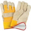Grain Cowhide Fitters Foam Fleece Lined Gloves Large Foam Fleece Grain Cowhide Safety Rubberized     Leather Gloves