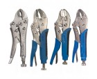 4-Piece Curved Jaw Locking Pliers w/Wire Cutter Set Number of Pieces 4