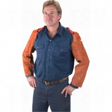 Lava Brown Leather Sleeves Welder's Clothing