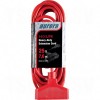 Outdoor Vinyl Triple Tap Extension Cords 25' Long 14/3 (AWG) 15 Amps Red 300V 1875W 