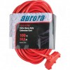 Outdoor Vinyl Triple Tap Extension Cords 100' Long 43072 (AWG) 15 Amps Red 300V 1625W 