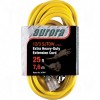 Outdoor Vinyl Extension Cords with Light Indicator - Single Tap 25' Long 43072 (AWG) 15 Amps Yellow 300V 1875W 