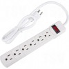 Surge Suppressor 6 Outlets 3' Long 200 Joules 15A 1875W 125V Power Cords