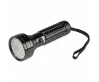 LED Flashlight Aluminum Black 45m Beam Distance