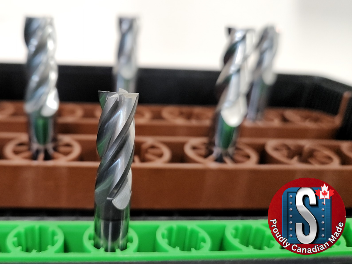 Canadian-made Skookum solid carbide end mills