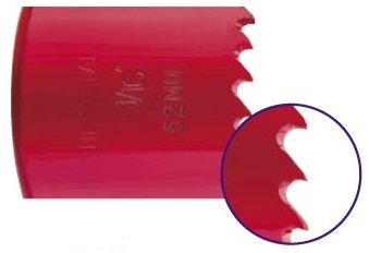 bi-metal hole saw
