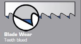 Blade wear - Teeth blued