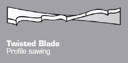 Twisted blade - Profile sawing